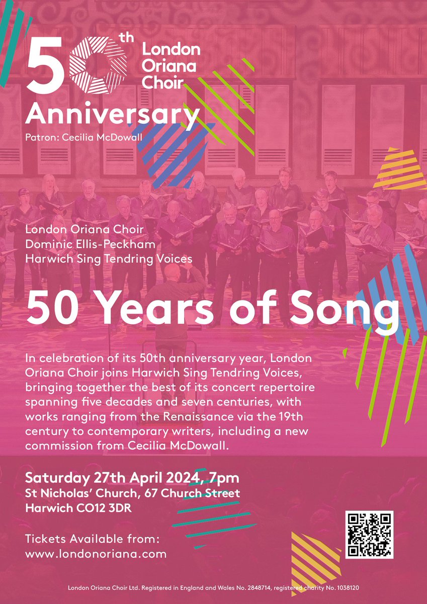 londonoriana's tweet image. We're looking forward to our visit to historic Harwich this Saturday to celebrate '50 Years of Song' with special guests Harwich Sings Tendring Voices.  Tickets still available!
@DomEllisPeckham 
@HistoricHarwich 
@HarwichBoxOff