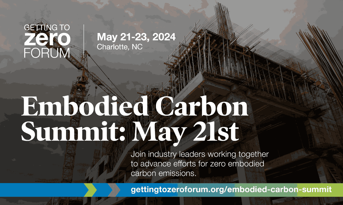 Explore strategies for net zero whole life carbon buildings at the Embodied Carbon Summit on May 21, a day before the @GTZForum. Space is limited! Learn more or register. hubs.li/Q02sBSQB0 #EmbodiedCarbonSummit #GTZForum2024 #ZeroCarbonBuildings