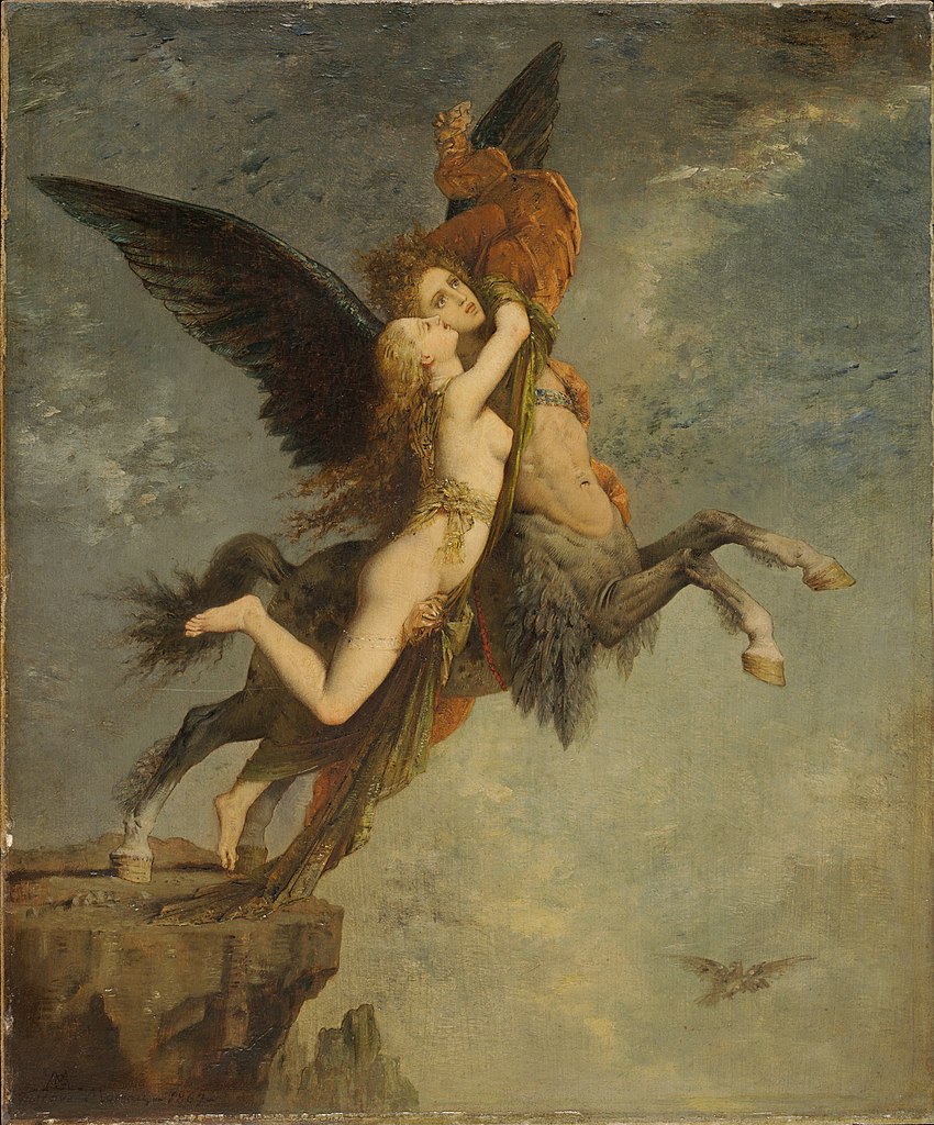 The Chimera, by French painter Gustave Moreau (1867). Fogg Museum.