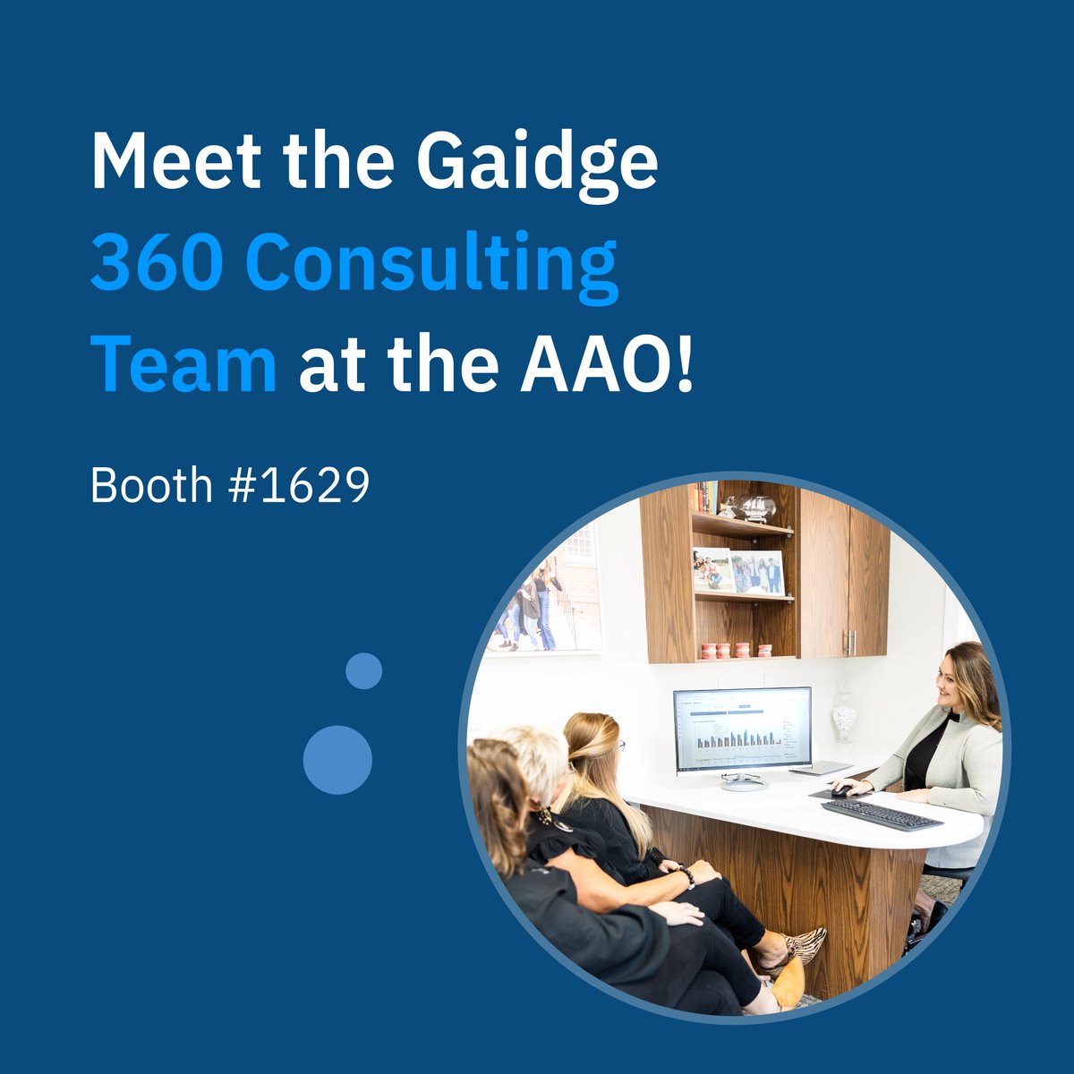 Meet the Gaidge 360 Consulting Team at AAO!  Elevate your orthodontic practice with our expert consultants. Discover data-driven solutions for lean management, team accountability, and profitability at booth #1629. Let's optimize your practice together!

#AAONewOrleans #AAO2024