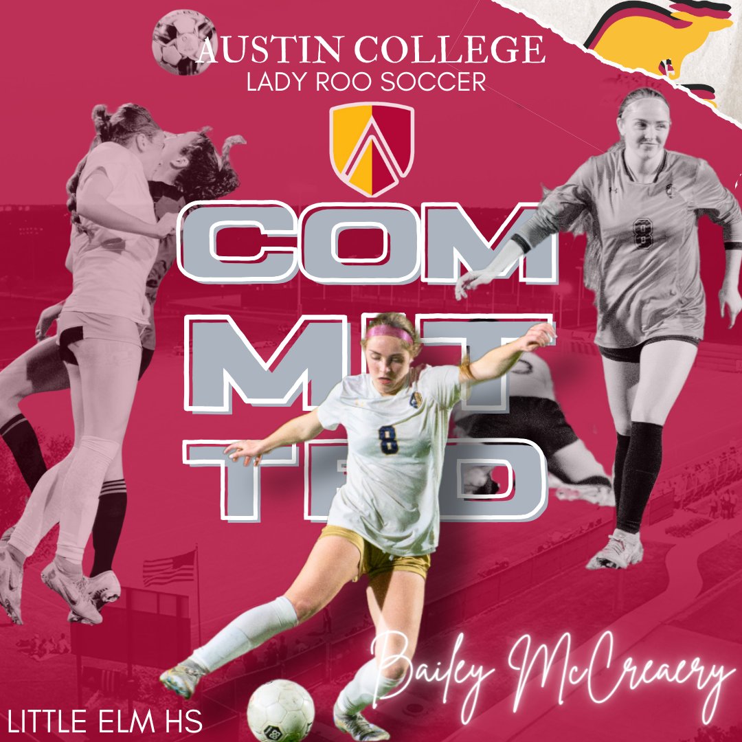 🚨 COMMITTED🚨 Join us in Celebrating Bailey McCreary as she signs to continue her academic and soccer endeavors at Austin College! 🗓️ Thursday, April 25th 🕦 8 am 📍 Little Elm Indoor Facility