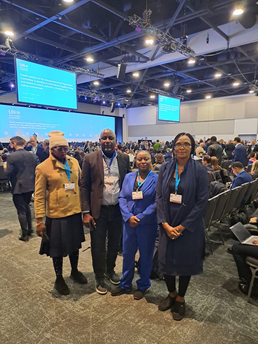#PhotoUpdate of ANEEJ Delegation at INC-4, Ottawa, Canada. Watch this space for more updates from the Conference happening from April 23 - 29, 2024.