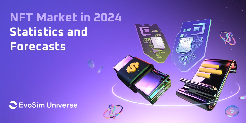 👁What's happening with the NFT market in 2024 and what are the predictions? Today, we're sharing some up-to-date statistics with you.