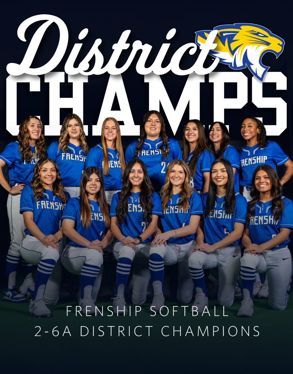 Congratulations to the Frenship Softball Team! They are #DISTRICTCHAMPS🎉🥳 Awesome job, Tigers! We are so proud of you! 👏 📸Photo by: Camden Reese