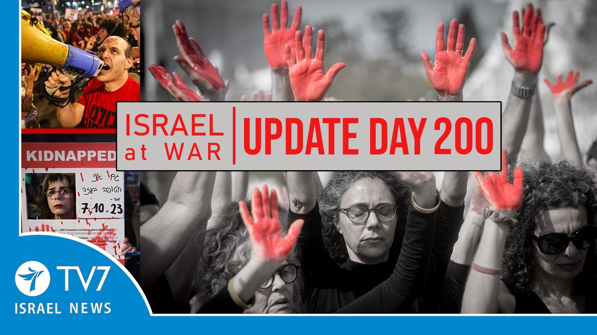 Join our daily war update: #IsraelatWarDay 200 - 23.04.24 Watch youtu.be/jTTQMDJTEC4 Support @tv7israelnews tv7israelnews.com/donate/ #OperationIronSwords #Gaza #Hamas #Iran #IranAttackIsrael @JonathanHessen @Rimanero #DoronGavish @Doranimated