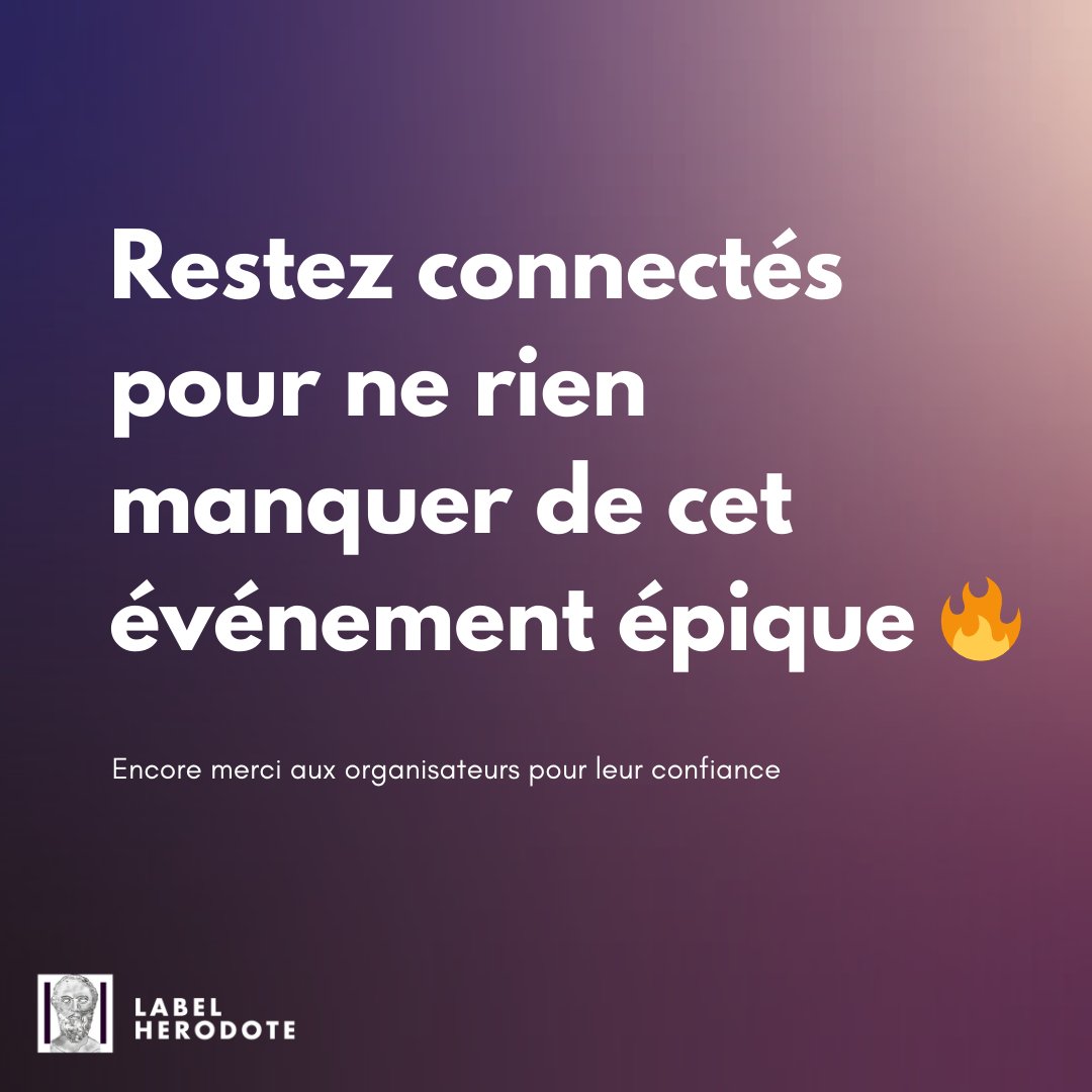 Nous sommes fiers de vous annoncer que le Label Hérodote est officiellement partenaire des Journées Romaines de Nîmes qui se dérouleront du 03 au 05 mai 2024 ! 
vivrenimes.fr/2024/01/les-jo…

Merci à <a href="/EdeisOfficiel/">Edeis</a> et aux <a href="/ArenesdeNimes/">Arenes de Nimes</a> pour leur confiance ! 🙏😌