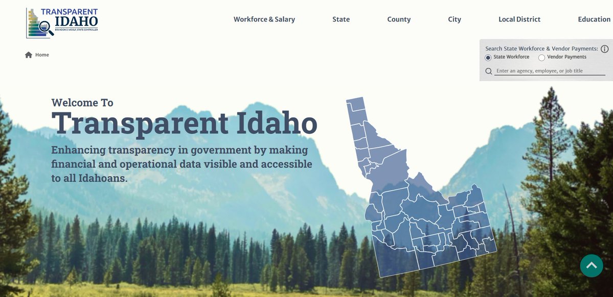 IdahoController's tweet photo. #TransparencyTuesday We have redesigned our SCO Transparent Idaho website. The redesign reflects our commitment to providing an enhanced user experience for citizens and stakeholders. See https://t.co/K4SnyZZkfo for the changes.
#idpol #govtdata https://t.co/1WipJyvfEk