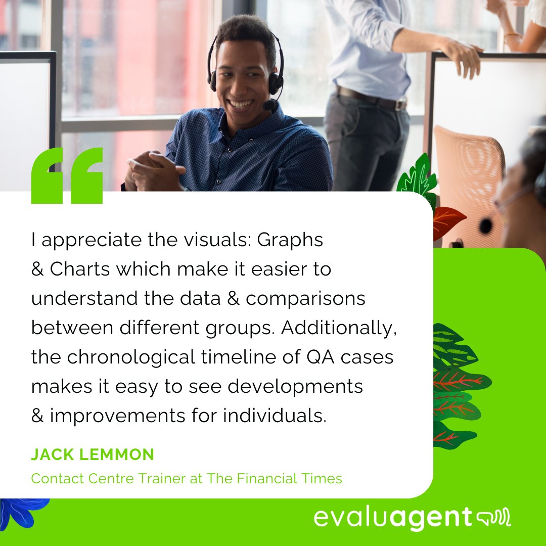 Are you a busy #ContactCenter Trainer? This #TestimonialTuesday we hear how The Financial Times use reports &amp; graphs to identify development opportunities &amp; demonstrate the positive impact of coaching! Save time &amp; support agents with our #QA platform👉 hubs.ly/Q02tNDxB0