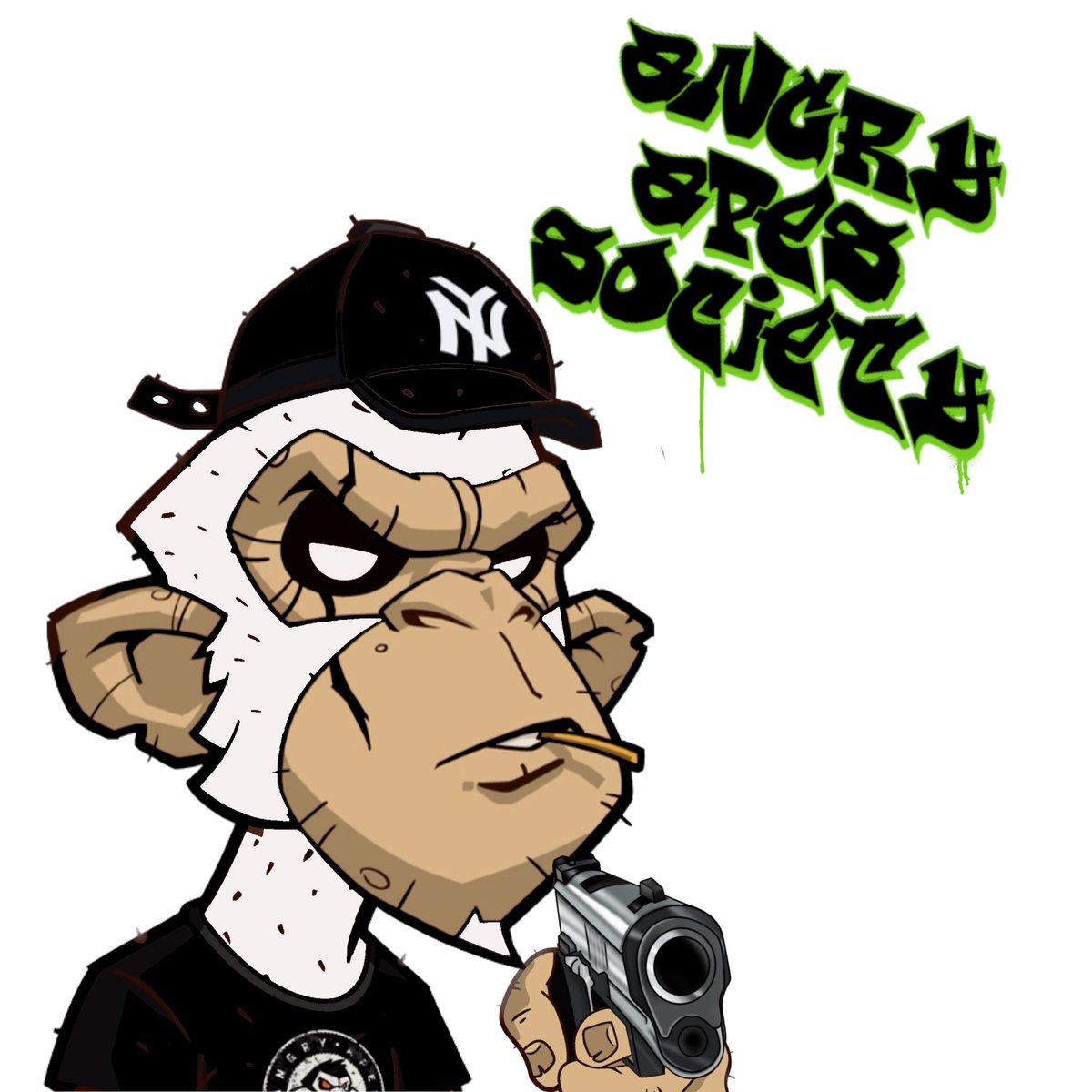 @gr0uchSol Badass pfp bro ☺️🙏🏻

 🍀 #AAS #StayAngry #AngryApesNFT #AngryButHappy  #AngryApes #NFTCommunity #AngryRaiders🏴‍☠️