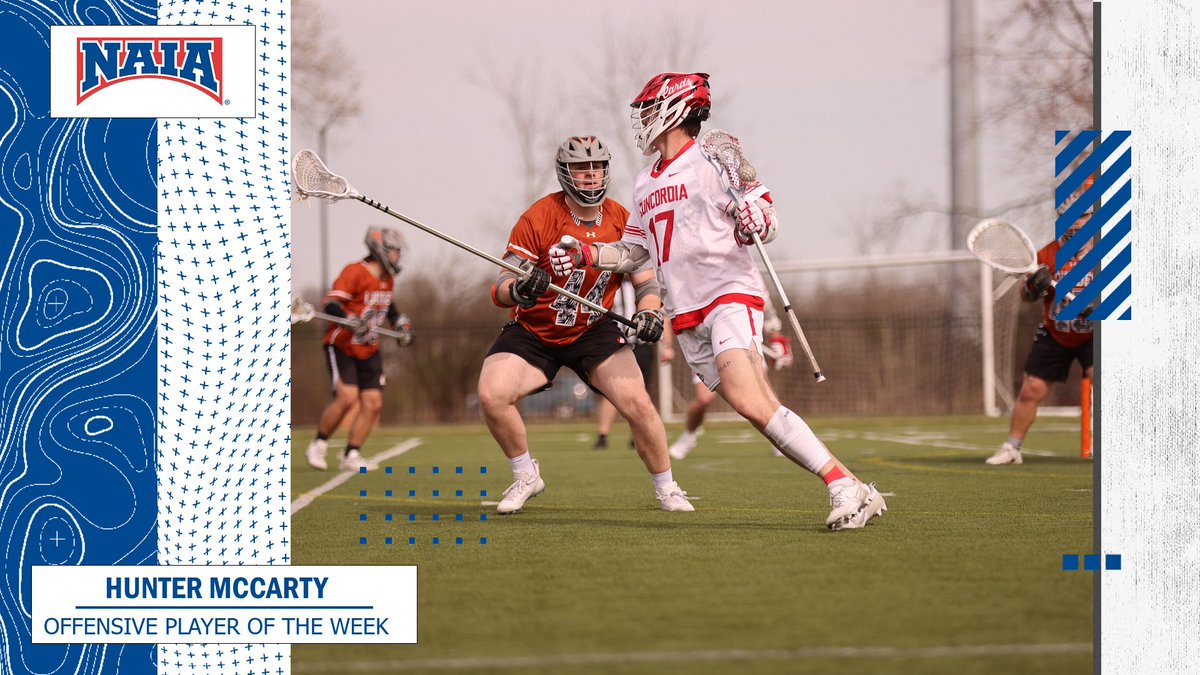 M🥍 Hunter McCarty of @CUAACardinals has been selected as the #NAIAMLAX Offensive Player of the Week after leading the Cardinals in goals, assists and points on senior day! Check out what else McCarty did last week! -->naia.prestosports.com/x/akpn8 #collegelacrosse #NAIAPOTW