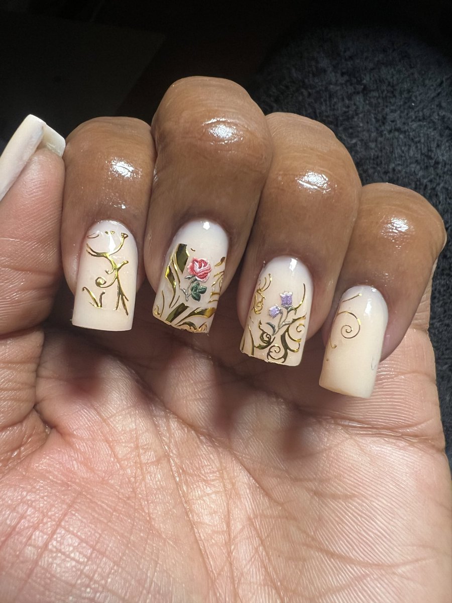 🥀 💅🏾 I actually like how these turned out 🥰 #SpringNails #NailContent