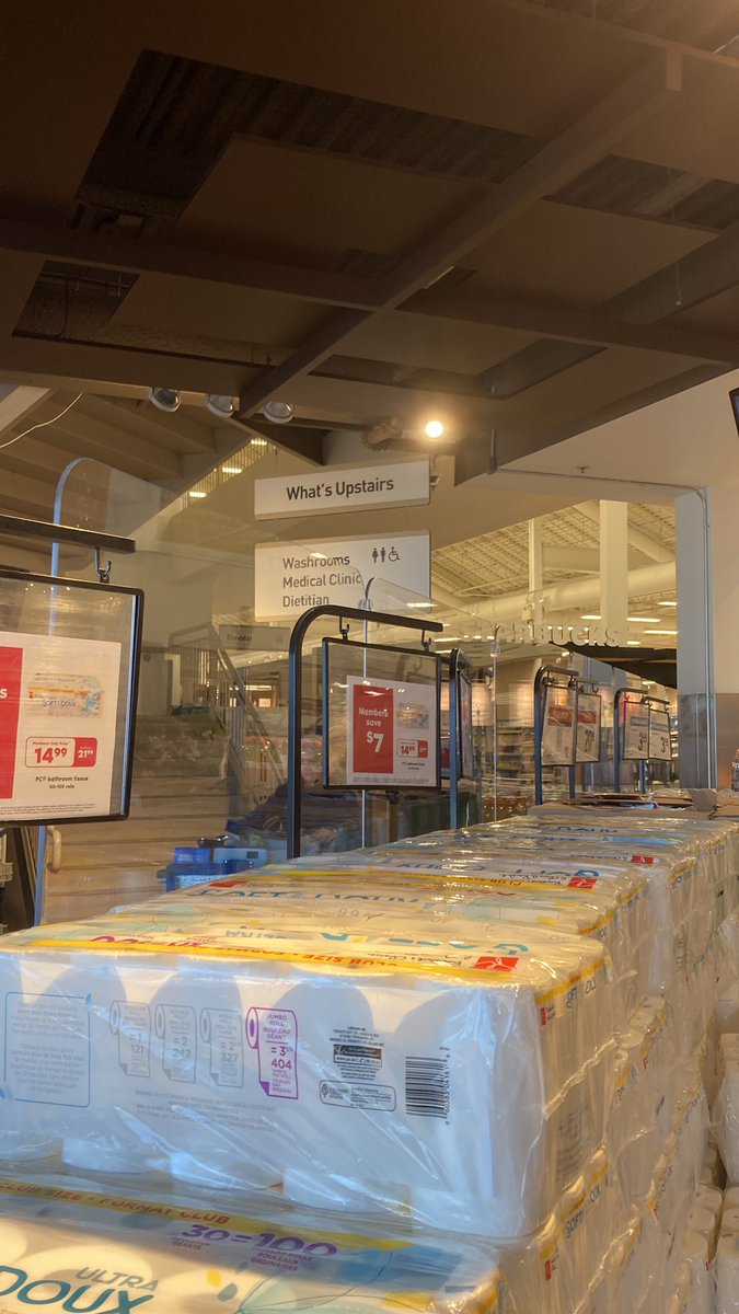 Charlottetown has now added plexiglass to the new metal barriers that lock us inside the Superstore.
Not only are we suspected criminals, but has Loblaws ever considered the potential of a FIRE and stampedes to get out?
Please come again 🙏