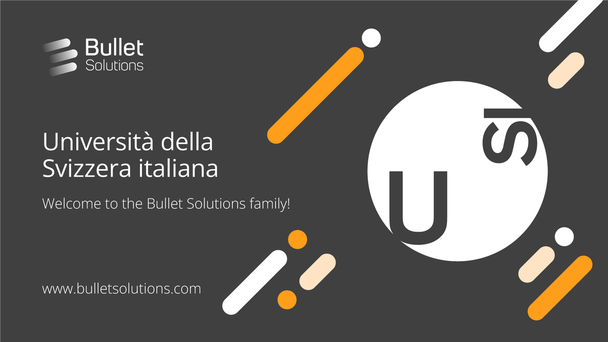 bulletsolutions's tweet image. We are very proud to welcome @USI_university to the @bulletsolutions' family!
Surely the timetabling and scheduling processes will be dramatically optimized and will strongly impact success!
#Timetabling
#scheduling
#university
