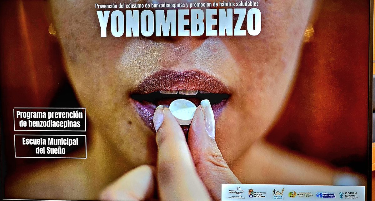 El programa #Yonomebenzo, de prevención de consumo de benzodiacepinas y promoción de hábitos saludables, coordinado por nuestro compañero Juan Francisco Menárguez, fue presentado ayer en el @AytMolinaSegura @Area6VegaMedia