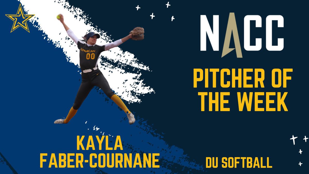 Senior Pitcher Kayla Faber-Cournane Wins NACC Pitcher of the Week, for the Third Straight Week. Full Story at dustars.com
