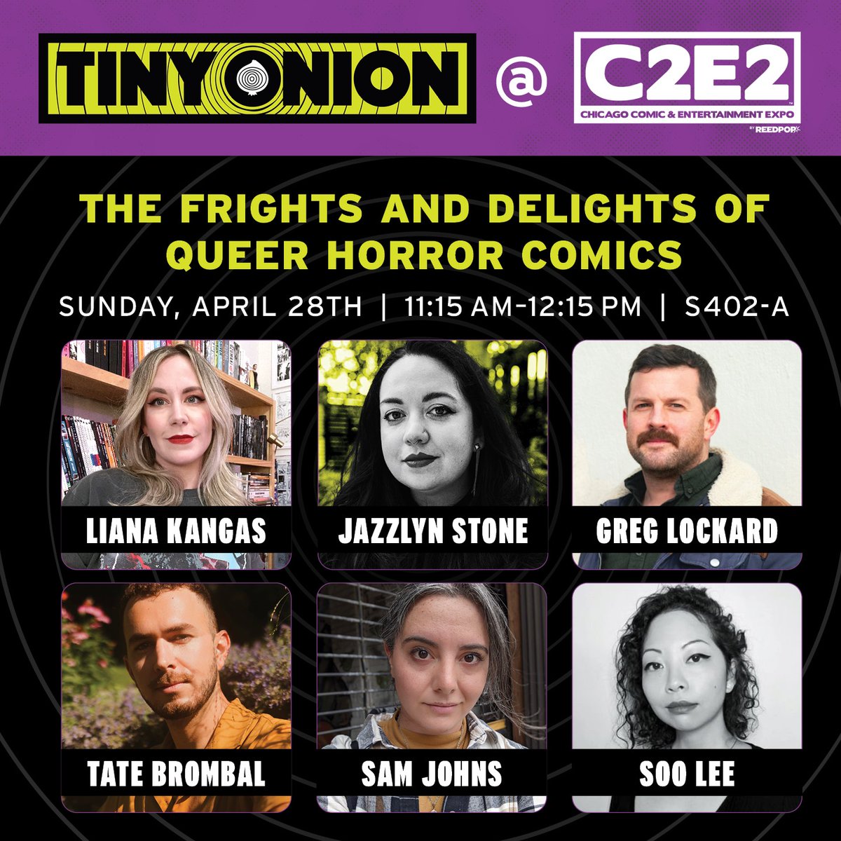 I'll be at the @ReadTinyOnion panels during @c2e2! And will be signing at their booth Sunday 4-5 pm!