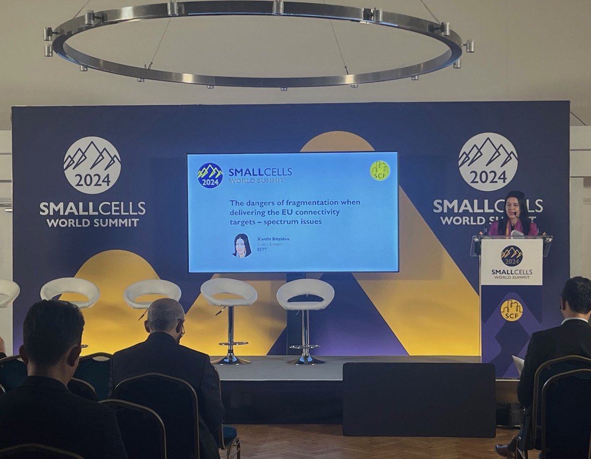 small_cells's tweet image. A fantastic talk from @EETT_GR by Xanthi Bitzidou at #SCWS2024 on the dangers of fragmentation when delivering the EU connectivity targets.

#SCWS