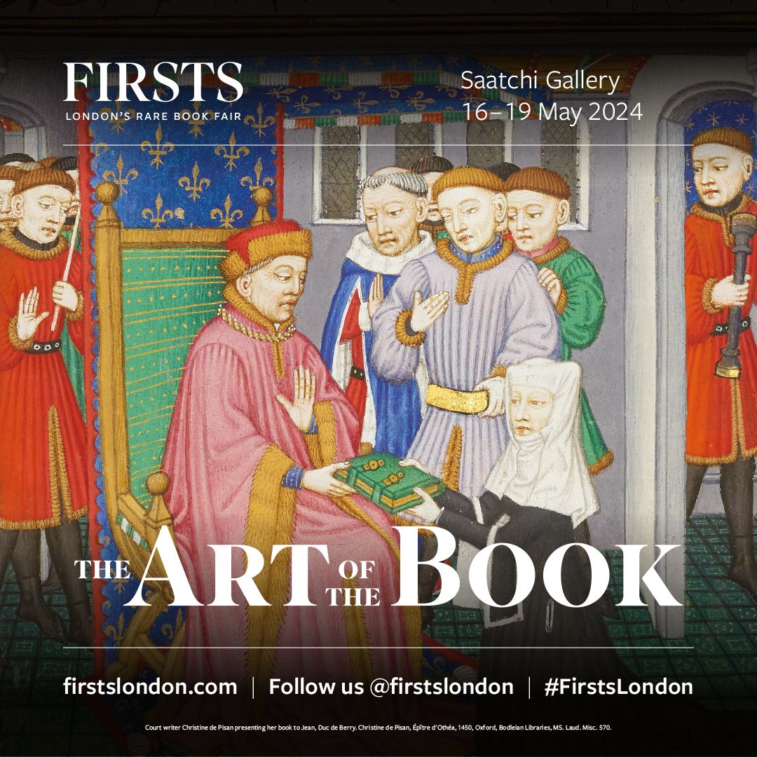 Come join us at the Art of the Book fair in @SaatchiArt from 16-19 May! Don't miss out on the chance to say hello to us @firstslondon. See you there! #ArtOfTheBookfair #SaatchiGallery