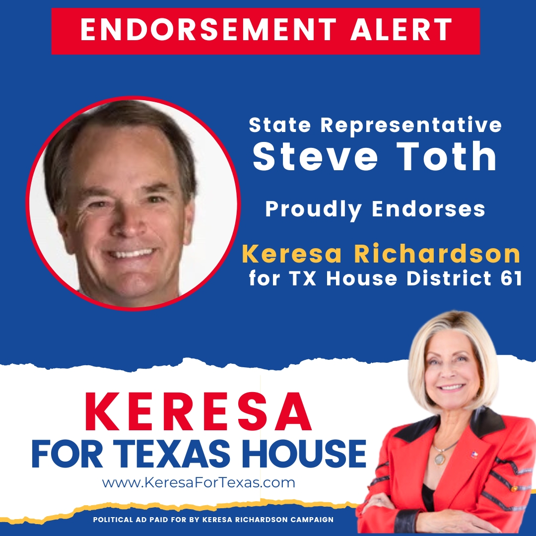 Thank you, @Toth_4_Texas, for your endorsement!