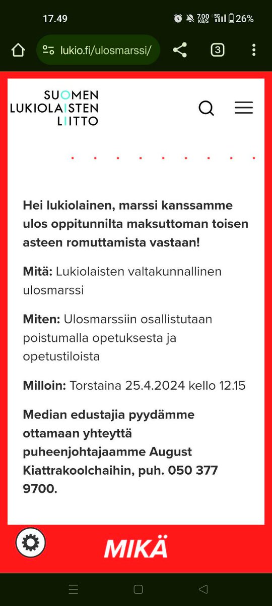 Onko tällaiseen pakko osallistua? 
#lukio #lukiolainen #ulosmarssi