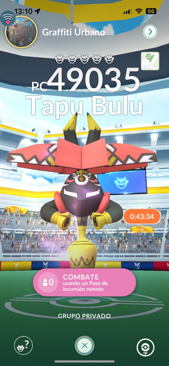 Hosting Tapu Bulu raid. 10 spots available. Make sure your status is online. 

5888 4915 4822

Sending invites in 10 min ish 

#PokemonGOraid 
#TapuBulu
#PokemonGO 
#PokemonGoRaids