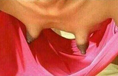 'I'm going to run my titties all over your face when we meet '

The titties :😂😂👇