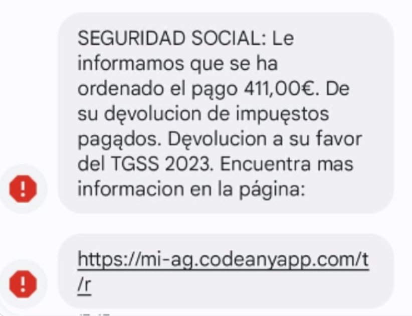 info_TGSS's tweet photo. Puedes identificar fácilmente las estafas con esta información:
📍La TGSS recauda cuotas.
📍 Hacienda (AEAT) recauda impuestos.
¡Desconfía si te dicen que la Seguridad Social te devuelve impuestos!⚠️
Además fíjate en el link! Y no facilites tu número de cuenta por teléfono. https://t.co/kDqKK5B8JO
