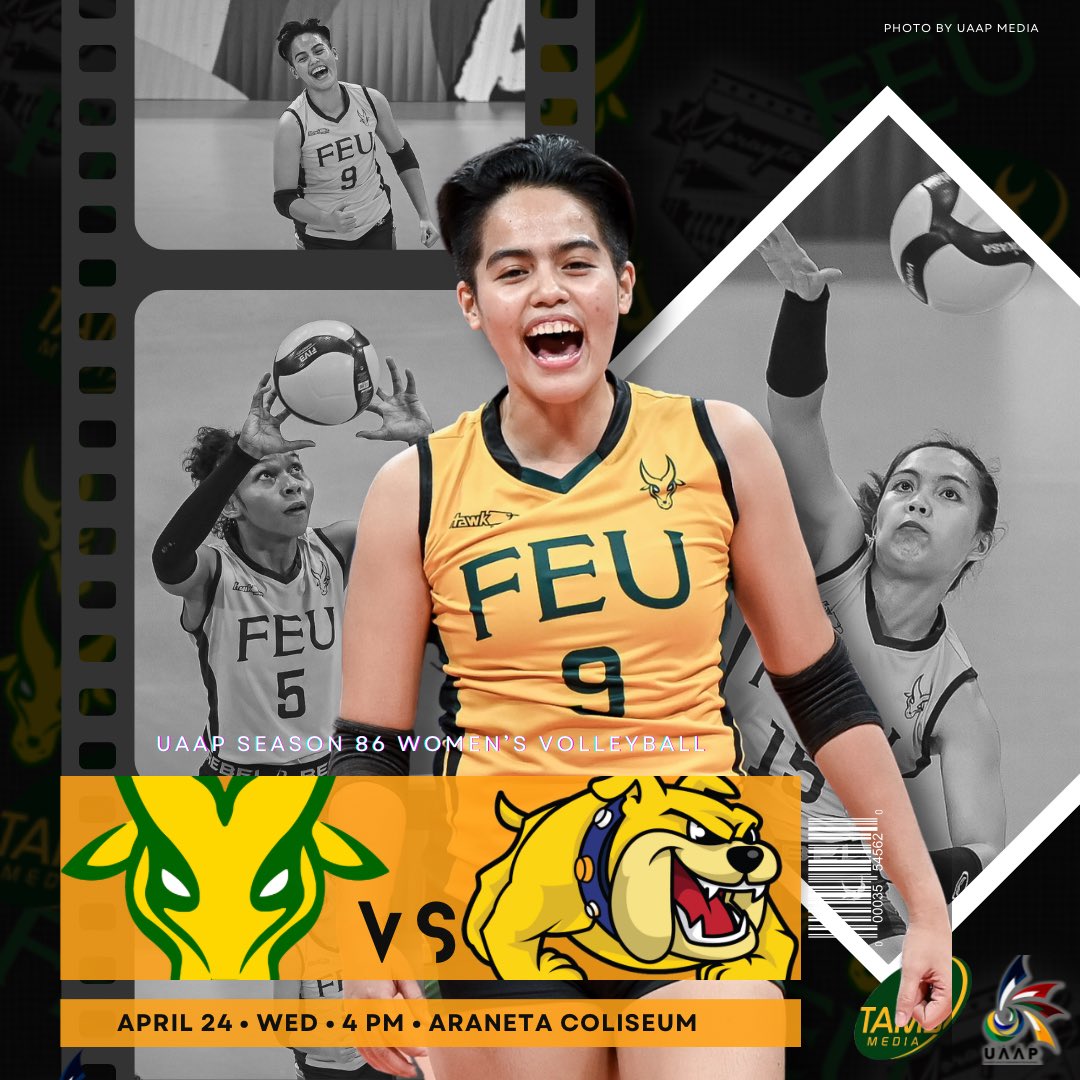 TamsMedia_'s tweet photo. One last game before the final four. 🔰🏐

🎟️🔗: https://t.co/SE2RE9gc4U

See you at The Big Dome, Tams. 

#GoFEU
#UAAPSeason86 https://t.co/f7Fyh7eRhS