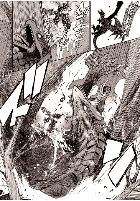 #ドラゴンの日なんでドラゴンの日かわかんないけどどうぞw呪剣の姫のオーバーキルのお仕事ではメチャクチャいっぱいドラゴン描けて最高に楽しかったです! 