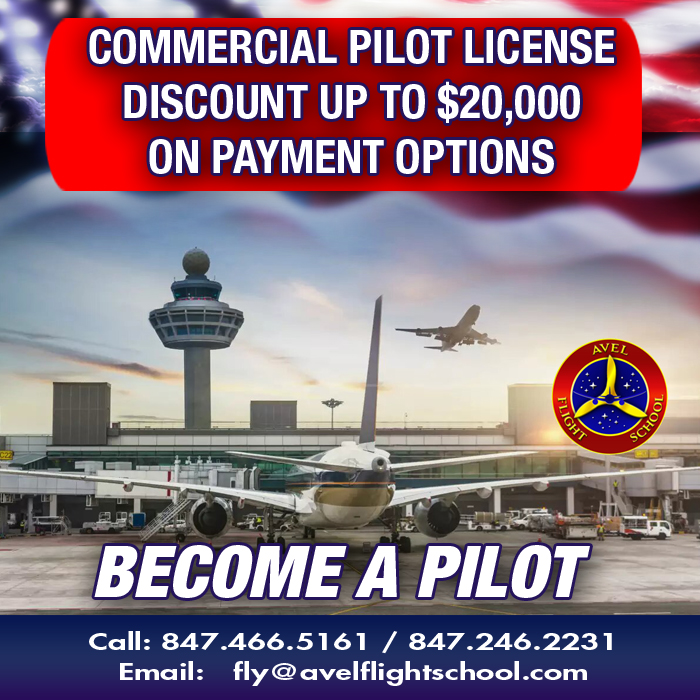 BECOME A PILOT!
FAA COMMERCIAL PILOT LICENSE
DISCOUNTED COURSE COST: $46,960
Original Course Cost: $66,960
Enroll Today!
Contact us: avelflightschool.com/contact-us/