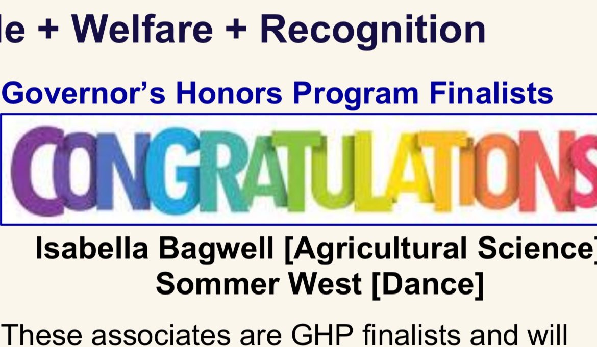 Congratulations to our AAS GHP finalists and representative Sommer🎉🎉🎉🎉 heading to train this summer with some amazing dance professionals @Toni_Collie @FineArtsHCS @AAS_HCS