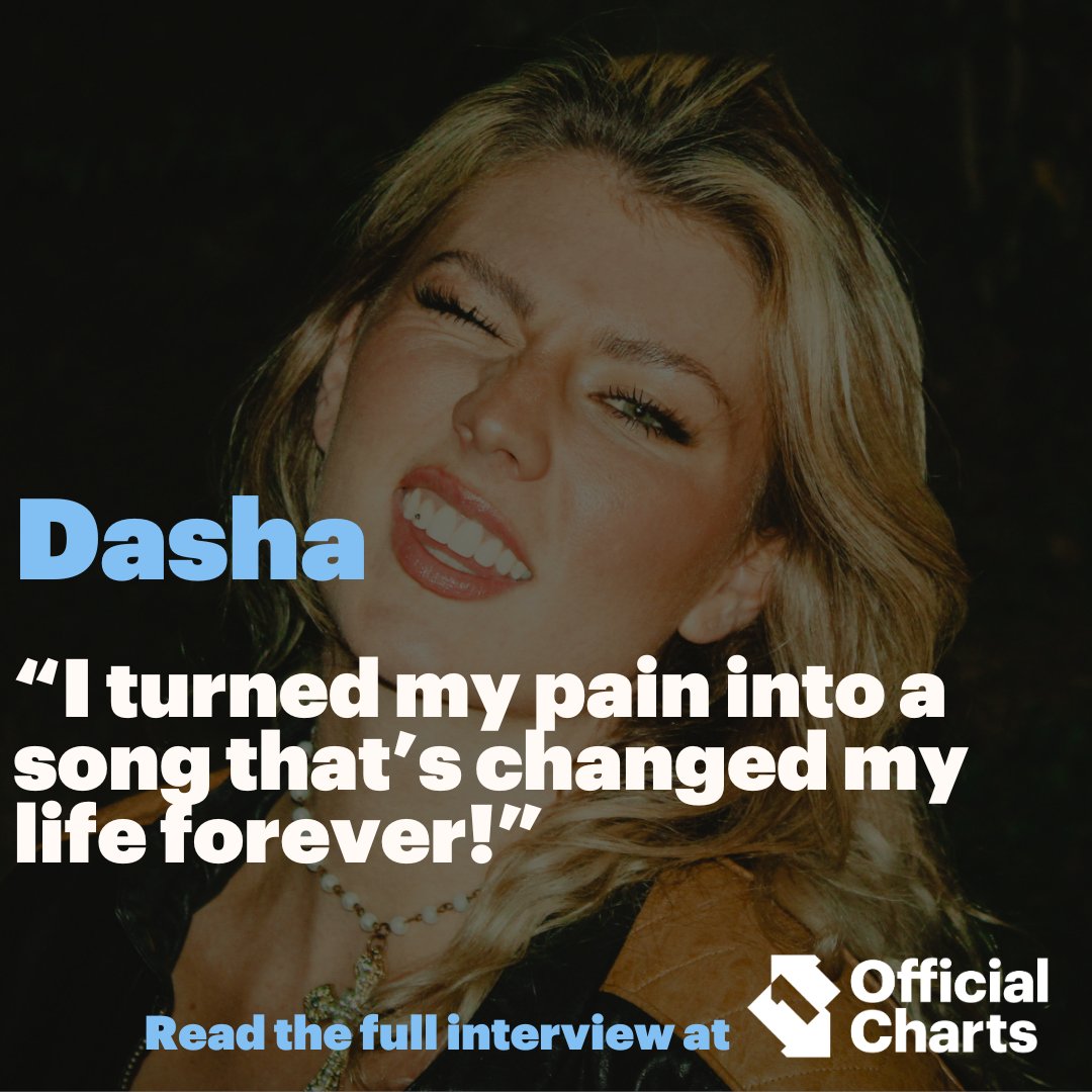 🤠 From Austin to the UK Top 10 🤠 We caught up with @dasha__music about her breakthrough hit 🔥 officialcharts.com/chart-news/exc…