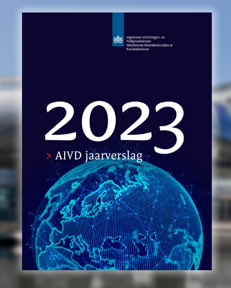 Welke dreigingen onderzochten we en wat hebben we ertegen gedaan? Vandaag presenteren we het AIVD jaarverslag 2023. Daarin aandacht voor ons onderzoek naar jihadistisch terrorisme, criminele ondermijning van de democratische rechtsorde, de dreigingen die uitgaan van China.🧵