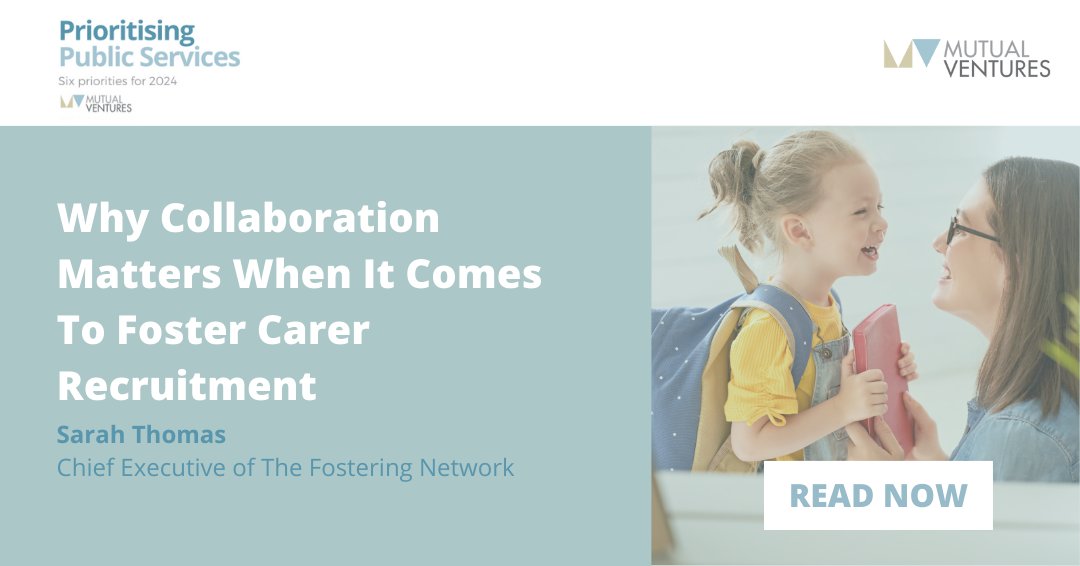 Local authorities hold immense potential to drive positive change in #FosterRecruitment and retention. @tfn_Sarah, CE of @fosteringnet, emphasises the important impact collaboration can have, learn more about this vital approach:mutualventures.co.uk/post/collabora… #PrioritisingPublicServices