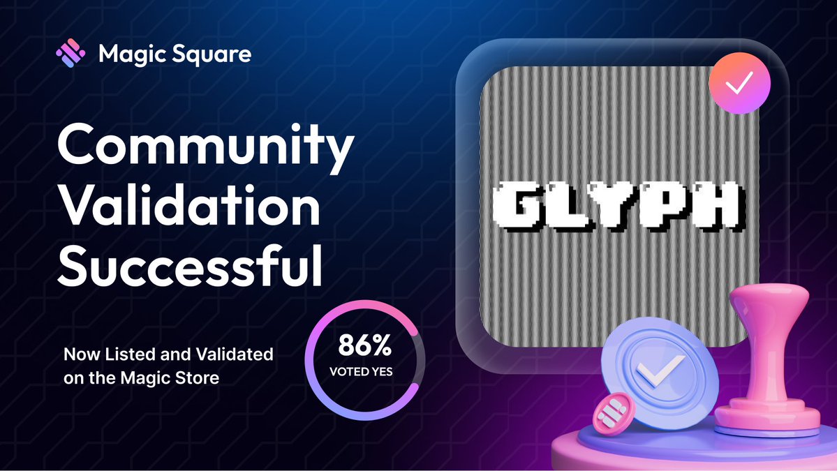 MagicStoreWeb3's tweet photo. 💱  Enter @glyph_exchange - The 1st Inscription AMM!

🔄  Offers flexible &amp; advanced trading options
🔗  Enhances DeFi trading efficiency
🌍  Supports the unique "inscription" crypto asset across blockchains

Discover Glyph Exchange on the Magic Store 👇
https://t.co/D2bmMDNrEc https://t.co/tRf3pruUcu