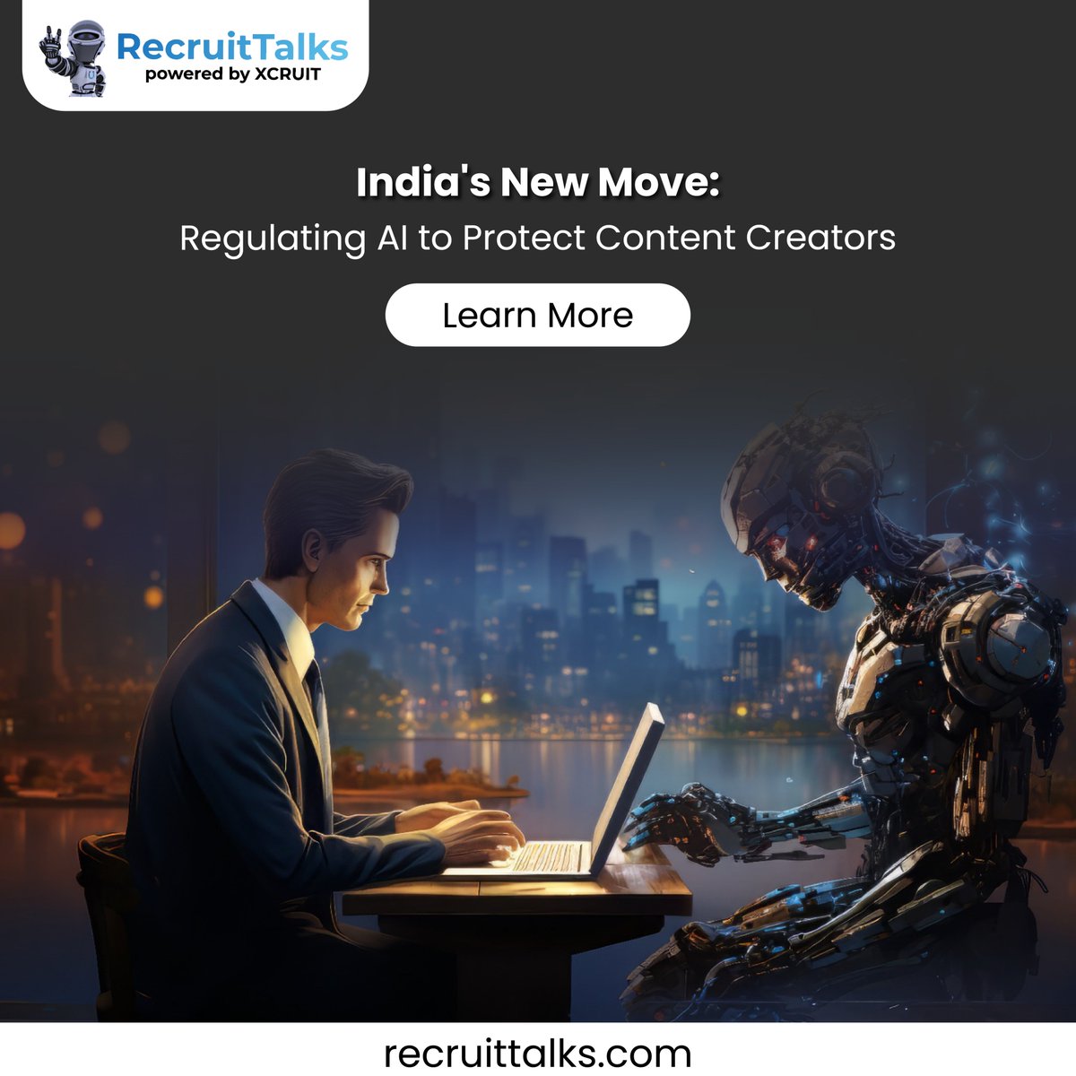 Now Read Today!
Explore India's New Move: Regulating AI to Protect Content Creators
Link: bit.ly/3U7BAWx
.
.
.
#Recruitorr #IamRecruitorr #indiangovernment  #ContentCreator #AIRegulation