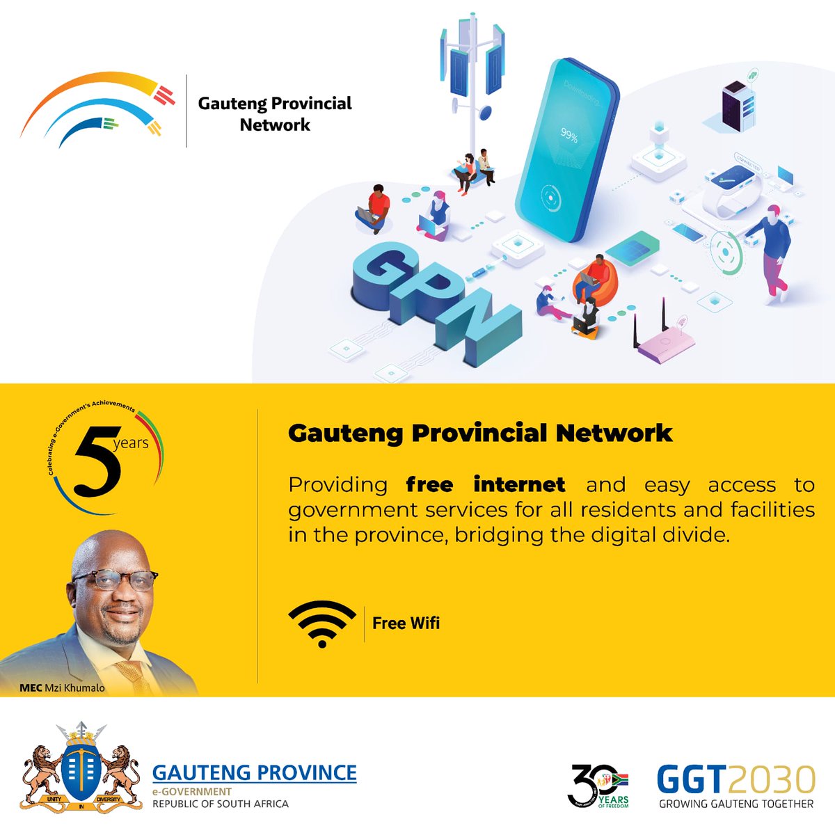 Celebrating a major achievement - The Gauteng Provincial Network has set a new standard in digital innovation and connectivity! Proud to lead the way in driving progress for our community. #GautengExcellence #digitalleadership