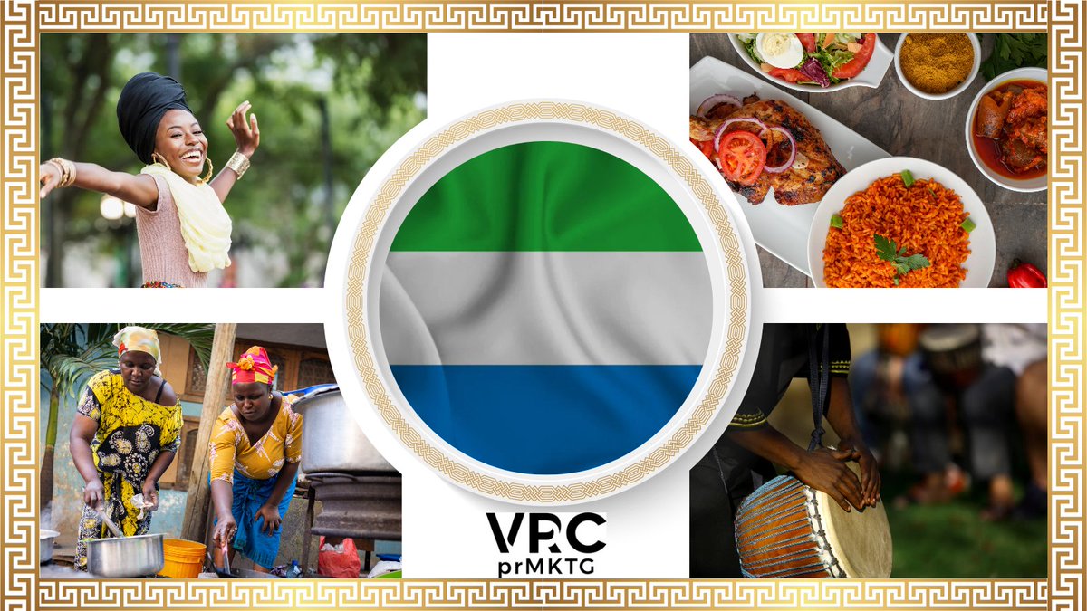 In honour of #SierraLeonean #Independence, we're launching a special series of threads! ✨️ Get ready to dive into vibrant culture, rich history, delicious cuisine, and much more! Stay tuned for captivating content these last days leading to Independence Day! 🎊#VRCPRMKTG