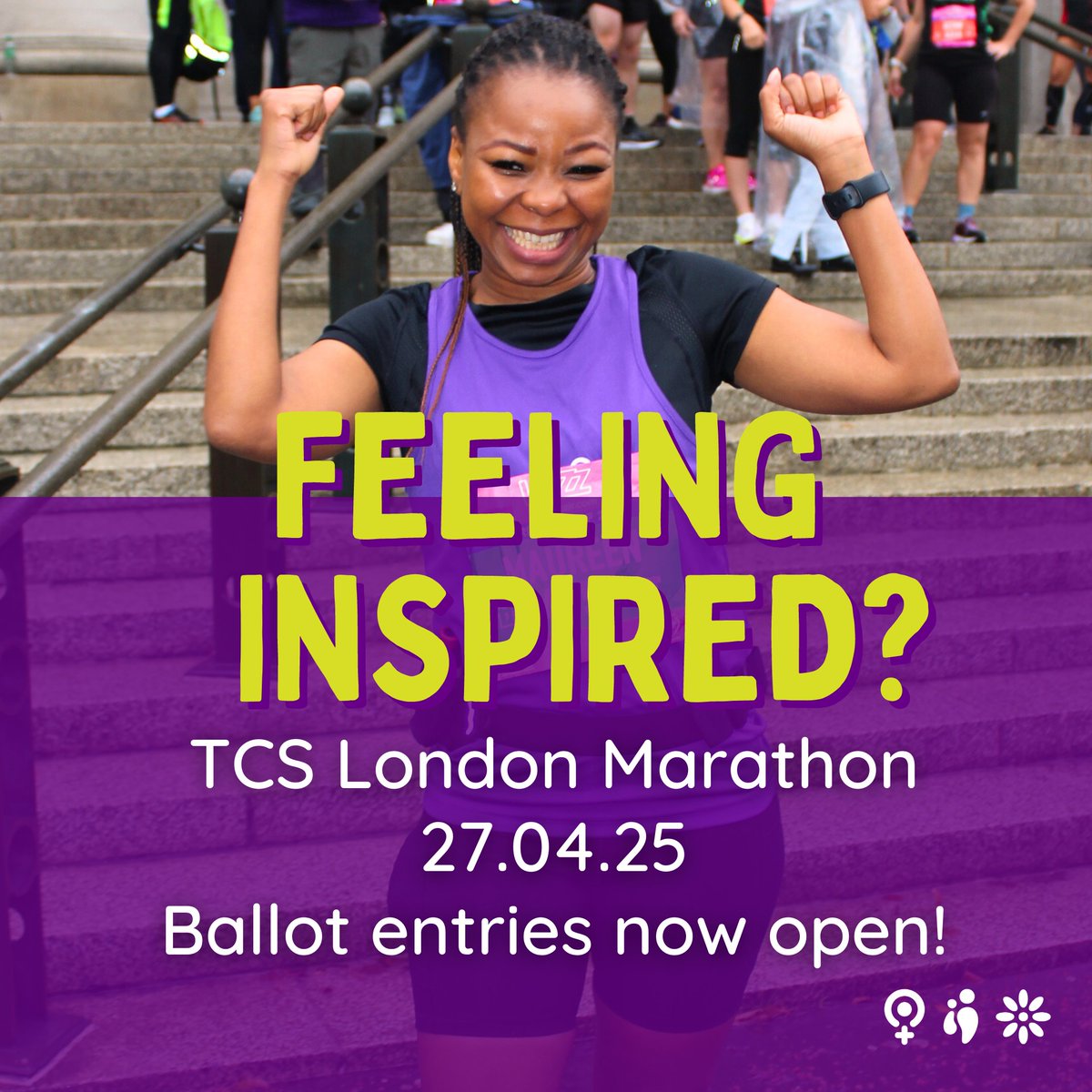 If you’re feeling inspired after Sunday’s event, why not enter the London Marathon 2025 ballot and run in aid of Welsh Women’s Aid 🏃‍♀️ More information on the ballot and how you can enter here 👇 tcslondonmarathon.com/enter/how-to-e… Act quickly as the ballot closes this Friday! Good luck 💜