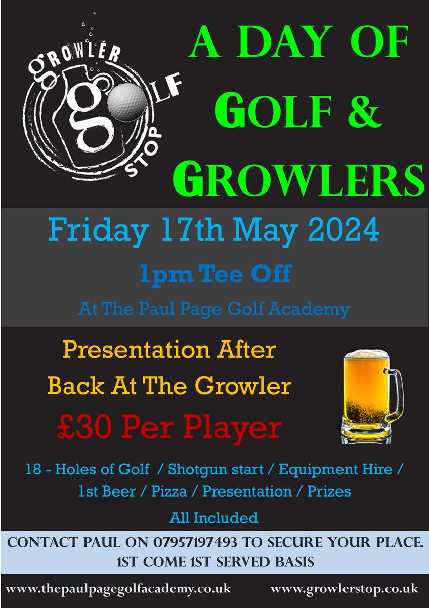 A few team spaces left for golfs 5th major !