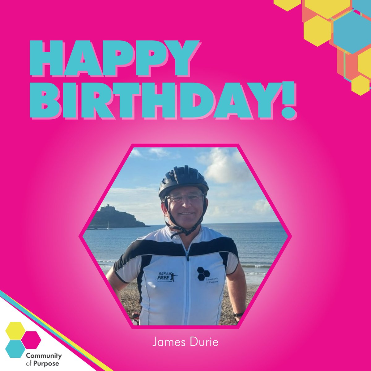 Wishing James Durie a very Happy Birthday!🎂 All of the team at Community of Purpose hope you have a fantastic day!🥳 #empoweringpeople #Birthday #celebrations