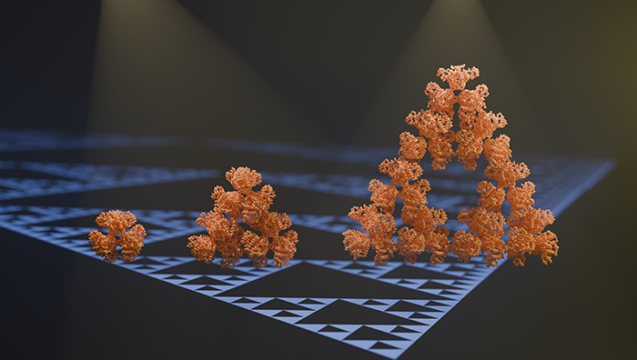 Scientists from @mpi_marburg have discovered the first fractal molecule found in nature partly using X-rays at the ESRF. The microbial enzyme spontaneously assembles into a pattern known as the Sierpinski triangle.🔺 Published @Nature ▶️esrf.fr/home/news/gene…