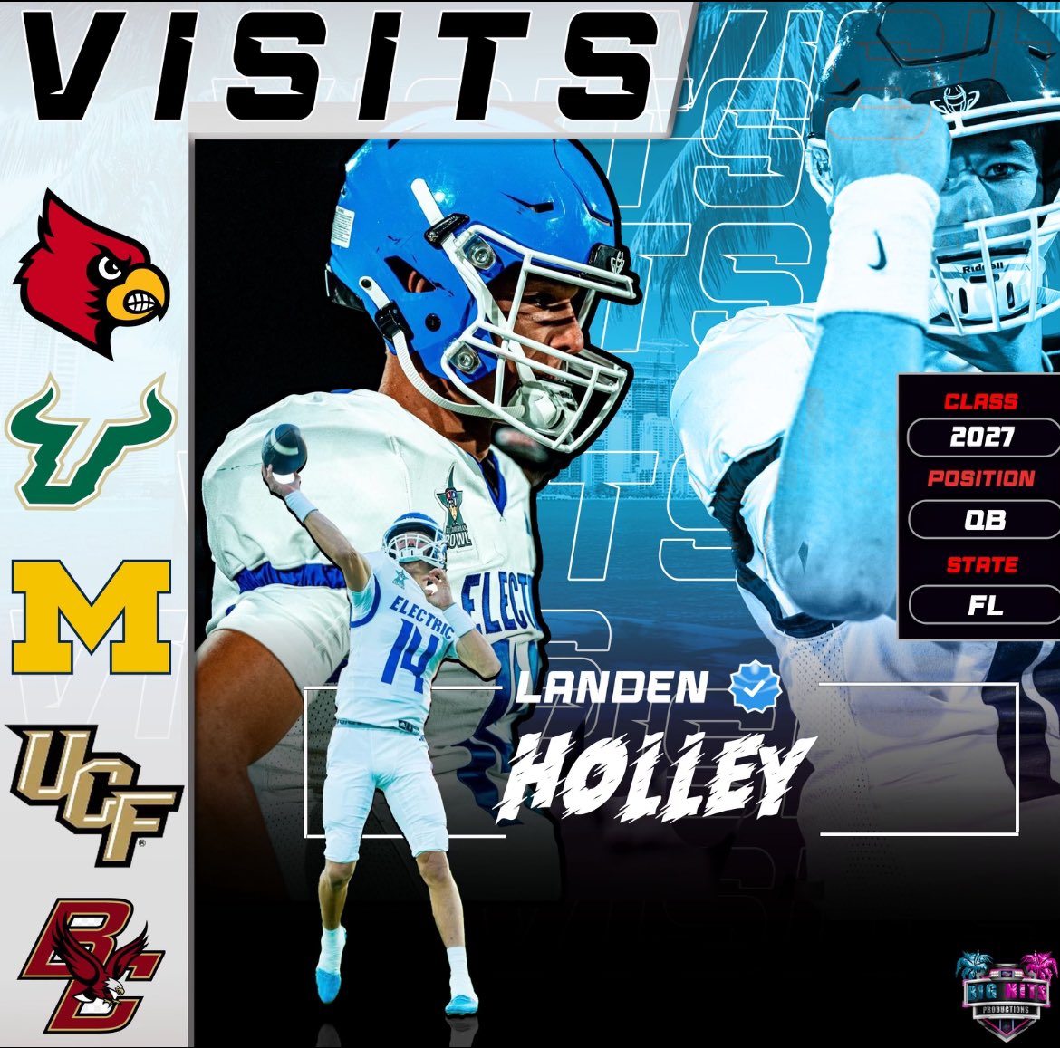 Thank you to all the coaches and schools that let me come visit and learn about their program/ edit creds @bighitslive/ @CoachPatterson_ @QBHitList