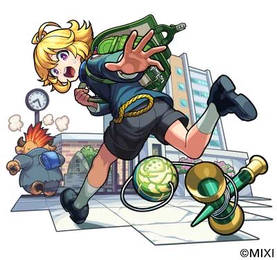 モンスターストライクにて【テセウスα】【モン学のけん玉パフォーマー テセウスα】デザイン・イラストの制作を担当させていただきました。 