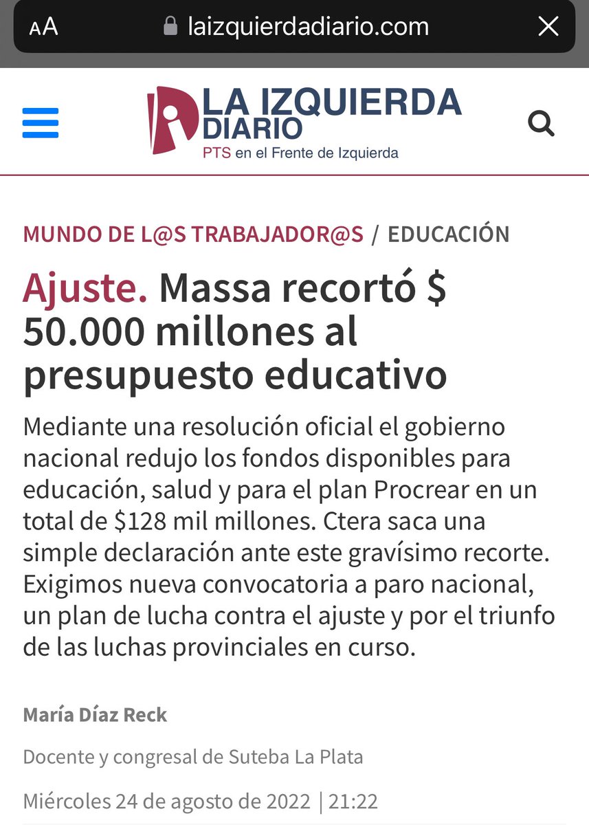 MiltonFriedom5's tweet photo. La Izquierda Diario nos informa el motivo de la marcha de hoy. Vienen con un delay de 20 meses… https://t.co/NxhaDANjzJ