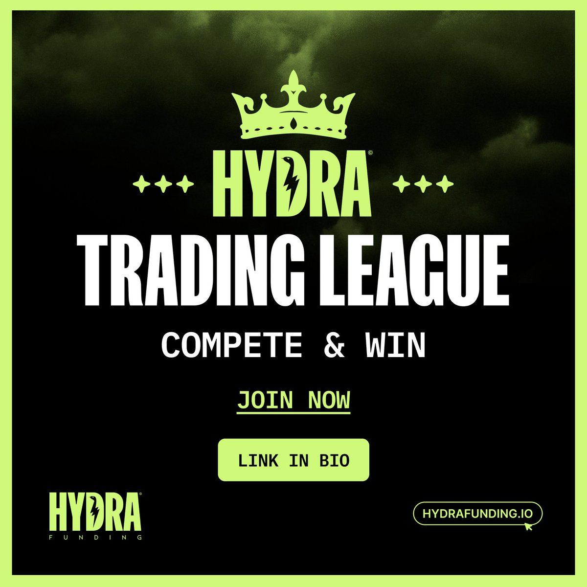 Cameronfous's tweet photo. 🤔 What if you had access to trade $200,000? 

Would that make a difference for you? I know it would. 75% of traders have accounts under $25k!

Introducing the @hydrafunding trading league competition! 

Your chance to win FREE ACCESS to Large Trading Capital!