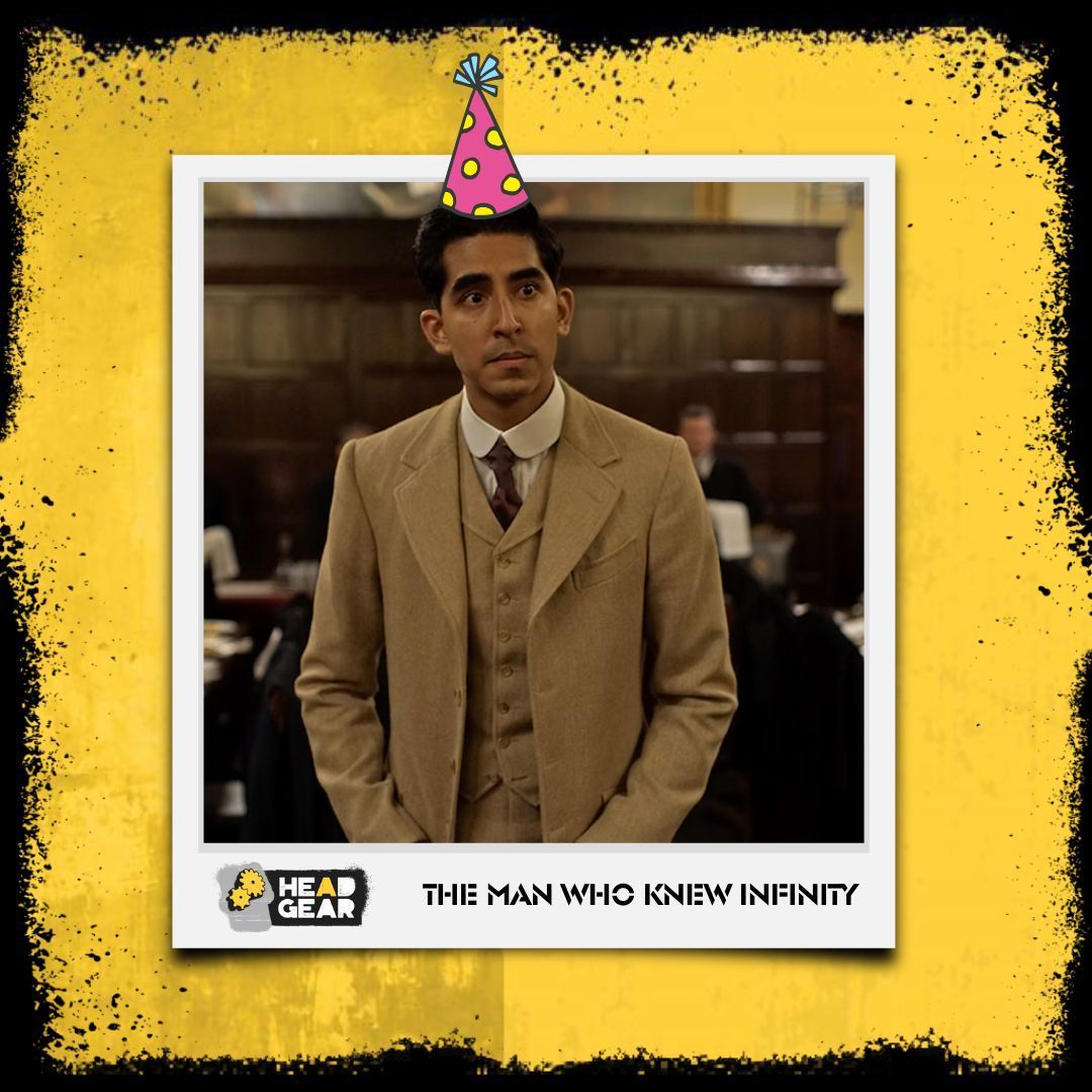 🎂Wishing a very Happy Birthday to #DevPatel🎂

Dev starred in the #HeadGear financed #TheManWhoKnewInfinity, where he gave an incredible performance as the Indian mathematician #SrinivasaRamanujan.🧮

You can stream it now on all major platforms!

#SlumdogMillionaire #MonkeyMan