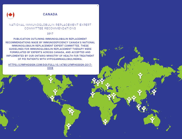 🗺️#WorldPIWeek Map of Advancements: 🇨🇦Delve into the publication by the National Immunoglobulin replacement Expert Committee (NIGEC) outlining #Immunoglobulin replacement recommendations in #PID. 👉More examples here: bit.ly/49O97KX