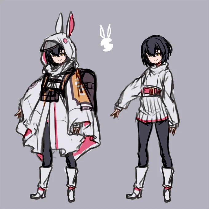 以前から気に入らなかったデザインを手直しガリガリWIP。 #OC 