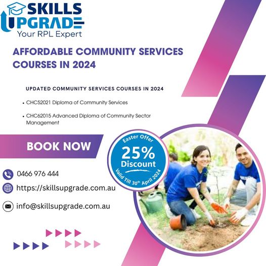 Upgrade your skills in community services and make a positive impact! 🌟 Join Skills Upgrade for affordable and updated courses in 2024. 📷 Enroll now : tinyurl.com/Community-Serv… 
#CommunityServices #SkillsUpgrade #Upskill